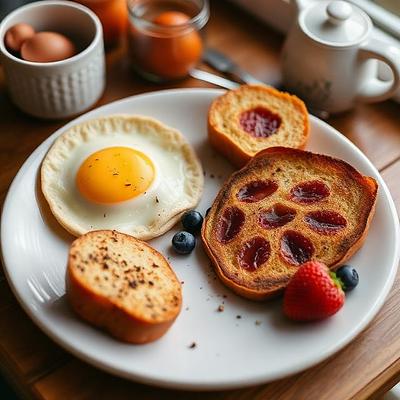 French toast with berries